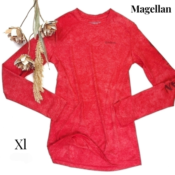 MAGELLAN Red Long Sleeve Compression Tee Sz XL - Picture 11 of 11